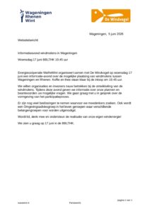 Website-bericht Informatie avond 17 juni 2026
